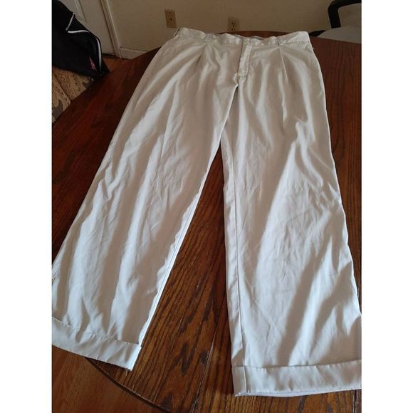 38x32 Nike Dri Fit Golf Tour Performance Khaki Tan Pants Pleated Front - Picture 1 of 4